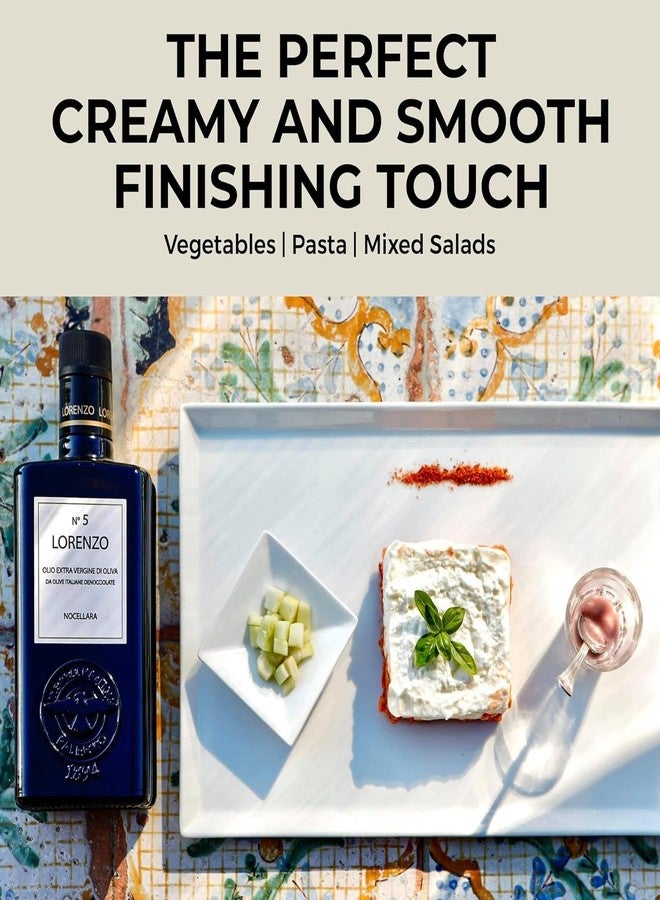 Barbera Lorenzo No. 5 Extra Virgin Olive Oil, 16.9 oz | Cold Extracted Sicilian EVOO | Fruity & Soft Nocellara del Belice Olive Flavor | Fresh Harvest Imported Olive Oil from Italy - Image 5